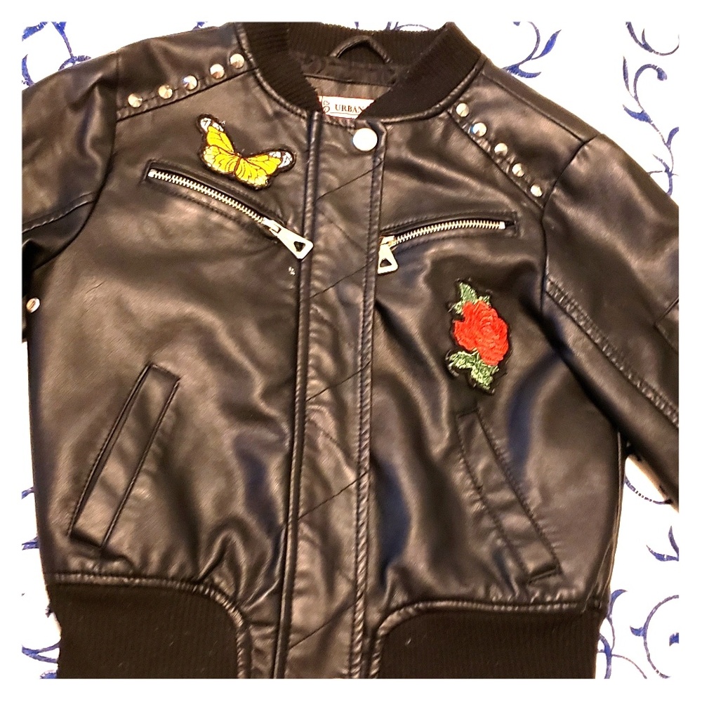 Girls Moto Jacket (Faux Leather)